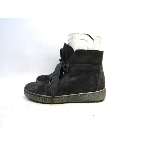 Gabor Womens Size UK 5.5 Gray Suede Zip Lace Up Ankle Fashion Boots - Picture 1 of 11